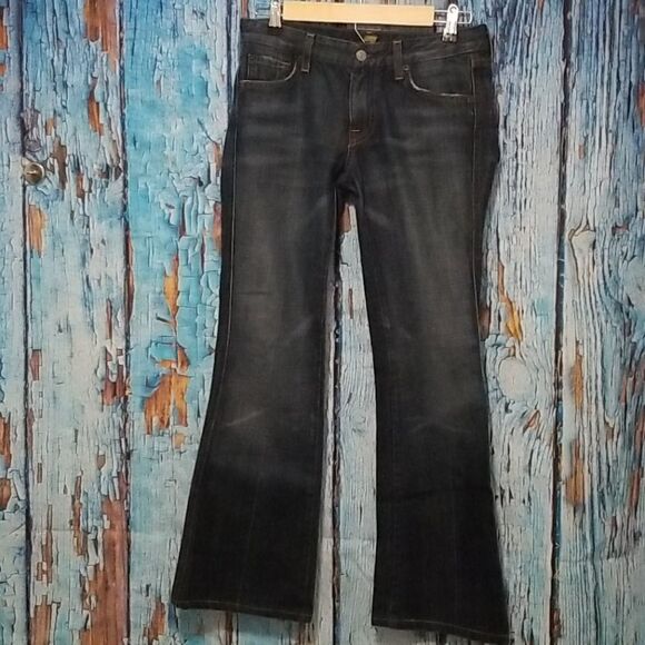 7 for all mankind distressed bootcut jeans sz 27 - Picture 1 of 13